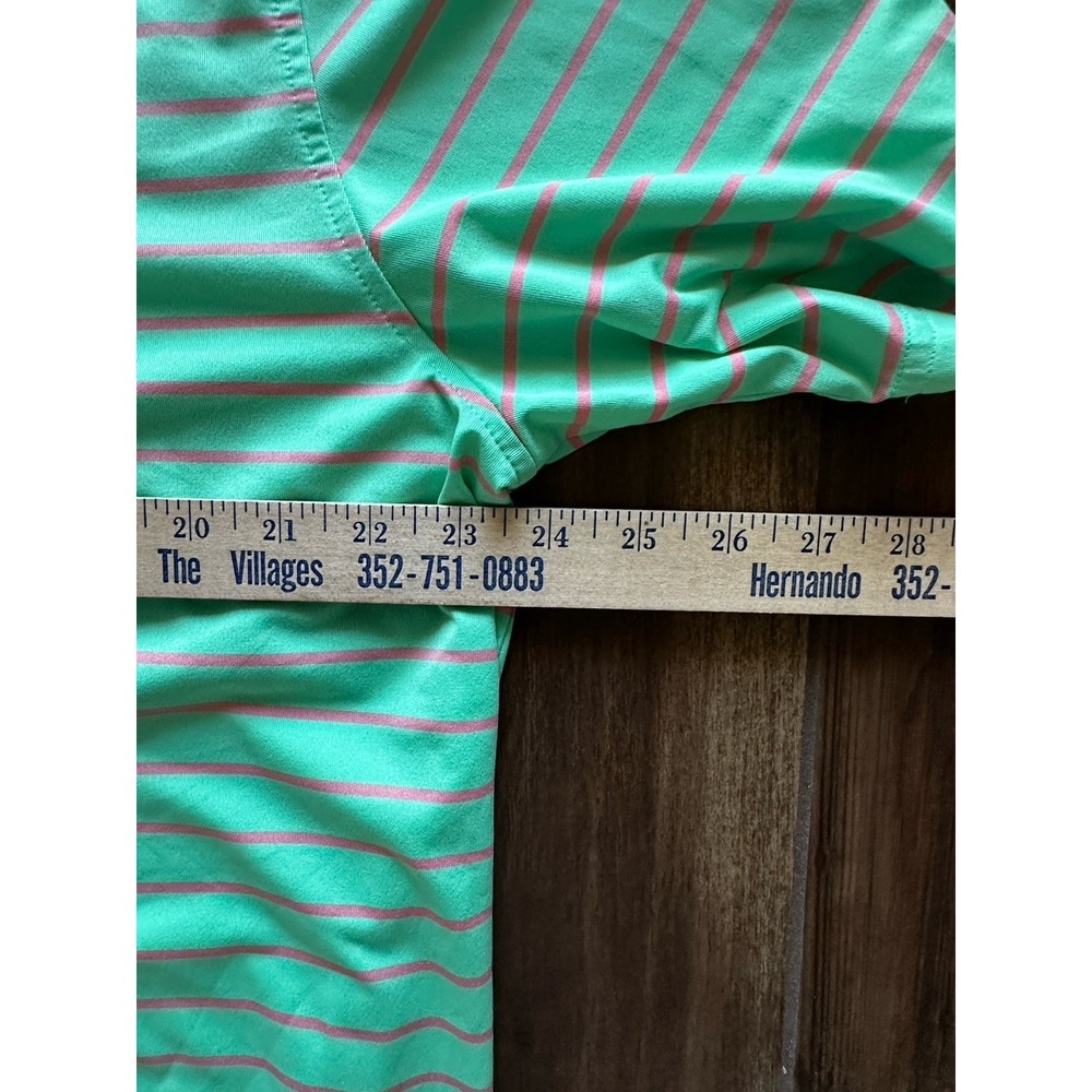 Southern Tide Club Striped Multicolor Performance Golf Polo Shirt Mens XL - Picture 8 of 9
